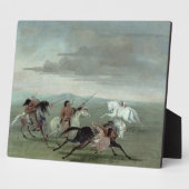 コマンチのフェアズ武術ホーセマシップ， 1834 (油) フォトプラーク (側面)