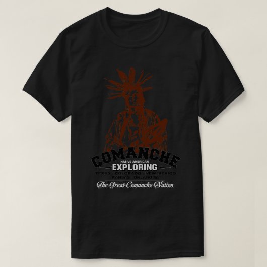 コマンチネーション先住民アメリカン Tシャツ (デザイン正面)