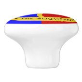 コマンチ国旗 セラミックノブ (側面)