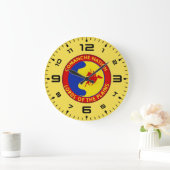 コマンチ国旗 ラージ壁時計 (ホーム)