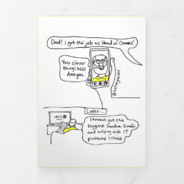 コマンドカードの先頭 三つ折りクリスマスカード