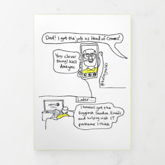 コマンドカードの先頭 三つ折りクリスマスカード