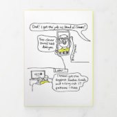 コマンドカードの先頭 三つ折りクリスマスカード (カバー)