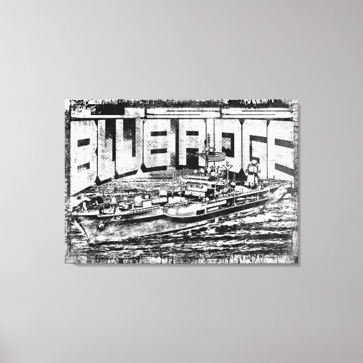 コマンドシップBlue Ridge Stretted Canvas Print キャンバスプリント (正面)