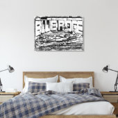 コマンドシップBlue Ridge Stretted Canvas Print キャンバスプリント (インサイチュ (寝室))
