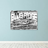 コマンドシップBlue Ridge Stretted Canvas Print キャンバスプリント (インサイチュ (ウッドフロア))