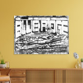 コマンドシップBlue Ridge Stretted Canvas Print キャンバスプリント (インサイチュ (リビング))