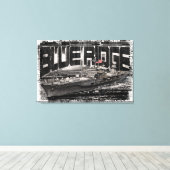 コマンドシップBlue Ridge Stretted Canvas Print キャンバスプリント (インサイチュ (ウッドフロア))