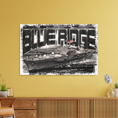 コマンドシップBlue Ridge Stretted Canvas Print キャンバスプリント (インサイチュ (リビング))