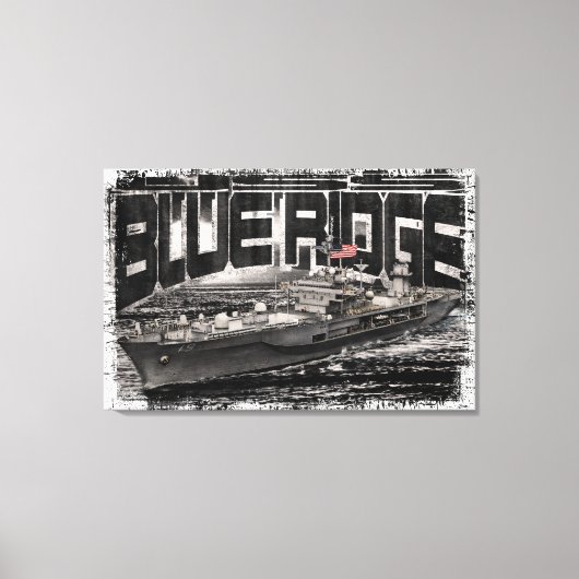 コマンドシップBlue Ridge Stretted Canvas Print キャンバスプリント (正面)