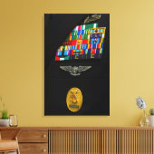 コマンドマスターのチーフバッジ キャンバスプリント (インサイチュ (リビング))