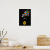 コマンドマスターのチーフバッジ ポスター (キッチン)