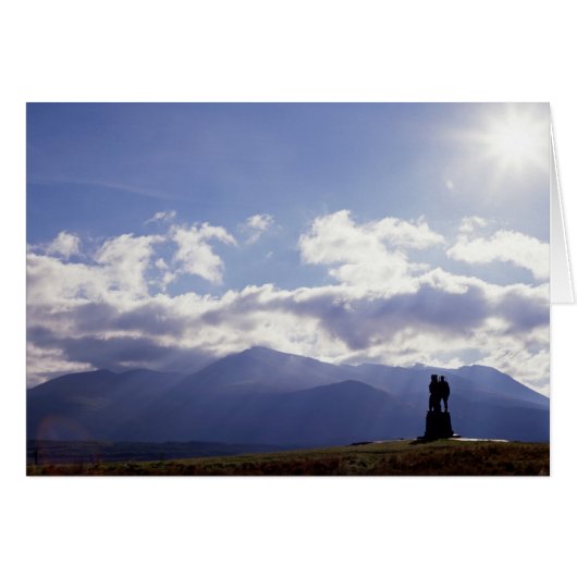 コマンドー記念碑スコットランド (正面横)