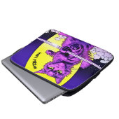 コマンド猫。編集可能 ラップトップスリーブ (正面下部)