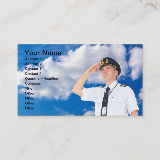 コマーシャルの試験名刺 名刺 (正面)