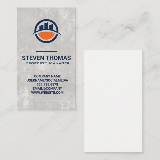 コマーシャルタウンシティ建物 名刺 (正面/裏面)