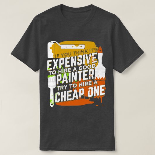 コマーシャルペインターのギフト Tシャツ (デザイン正面)