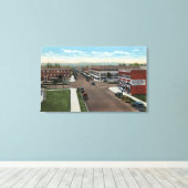 コマースアベニューの空中表示 キャンバスプリント (インサイチュ (ウッドフロア))