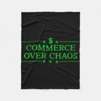 コマース・オーバー・カオストランプ米国富裕層アガ フリースブランケット