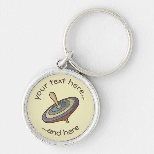 コマ回し キーホルダー (正面)