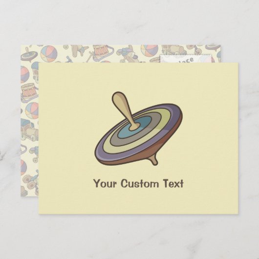 コマ回し ポストカード (正面/裏面)