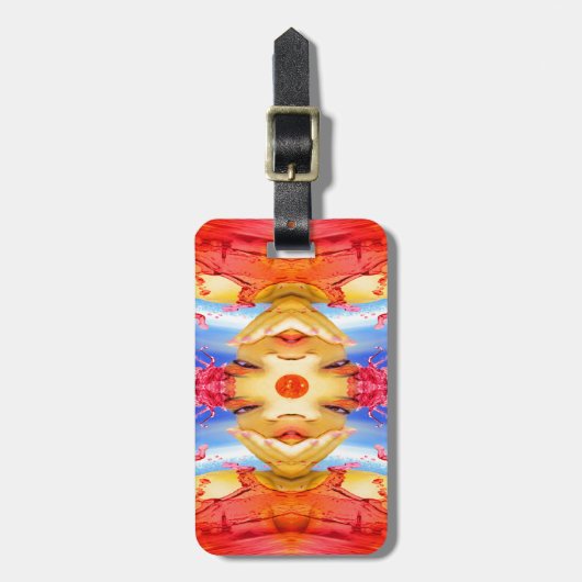 コマ回し ラゲッジタグ (正面縦)