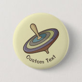 コマ回し 缶バッジ (正面)