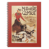 コミオ・モトサイクルズ女性とゲーゼのプロモポスター ノートブック (正面)