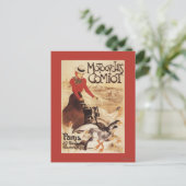 コミオ・モトサイクルズ女性とゲーゼのプロモポスター ポストカード (スタンド正面)