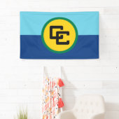 コミカリブのュニティ国旗のバナー 横断幕 (インサイチュ)