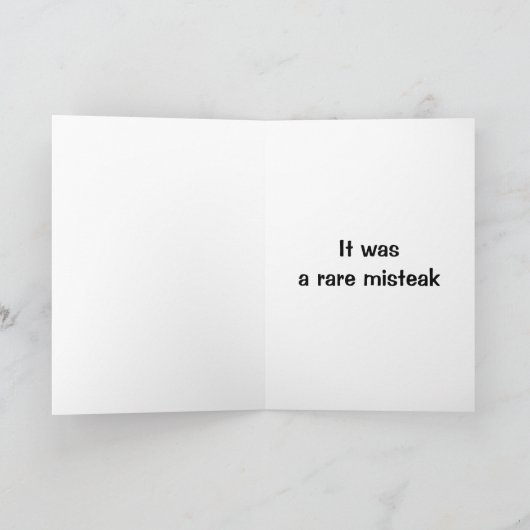 コミカルなシェフが「珍しいみすかえ」を作ったと言う シーズンカード (内部)