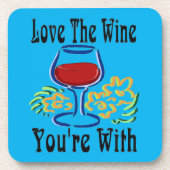 コミカルなワインコースター コースター (正面)