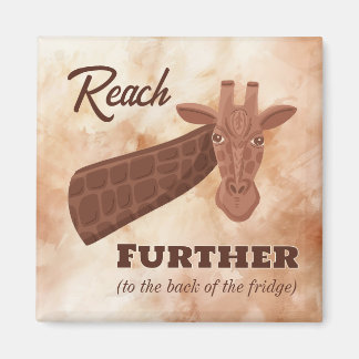 コミカルな手描きキリン、さらに到達 マグネット