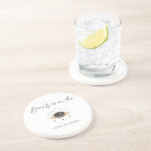 コミカルな石コースター – ビアラバーズプリン コースター (側面)