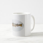 コミカルな魚のデザインカップ コーヒーマグカップ (正面右)