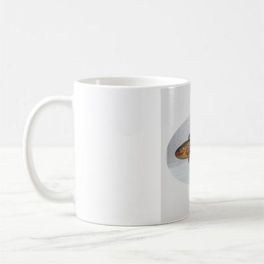 コミカルな魚のデザインカップ コーヒーマグカップ (左)