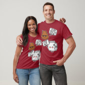 コミカルウンチ&トイレ紙評価ポー無地のア#2 Tシャツ (ユニセックス)