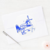 コミカルオランダボーイ ラウンドシール (封筒)