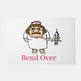 コミカルナース、文字の追加、フロアマットのパーソナライズ ドアマット