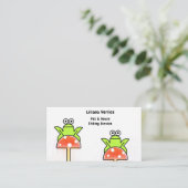 コミカルペットシッター – ハウスシッター名刺 名刺 (スタンド正面)