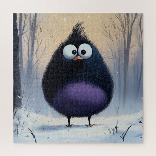 コミカル冬の鳥パズル ジグソーパズル (縦)