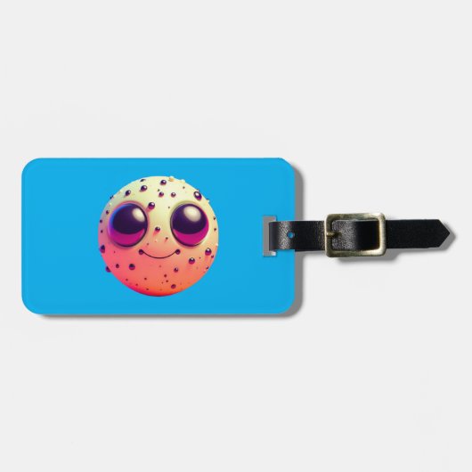 コミカル宇宙エイリアンクリッター荷物タグ ラゲッジタグ (正面横)