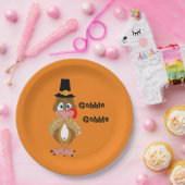 コミカル感謝祭トルコ ペーパープレート (パーティー)