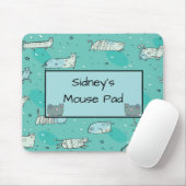 コミカル猫用マウスパッド マウスパッド (マウス)