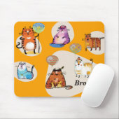 コミカル猫用マウスパッド マウスパッド (マウス)