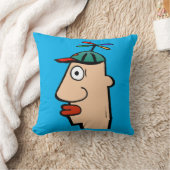 コミカル顔装飾用クッション クッション (ブランケット)