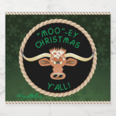 コミカル・ロングホーン・ステア ビールラベル (シングルラベル)