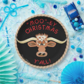 コミカル・ロングホーン・ステア ペーパープレート (パーティー)