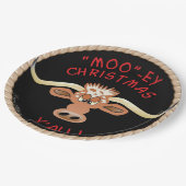 コミカル・ロングホーン・ステア ペーパープレート (アングル)