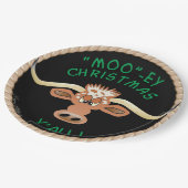 コミカル・ロングホーン・ステア ペーパープレート (アングル)